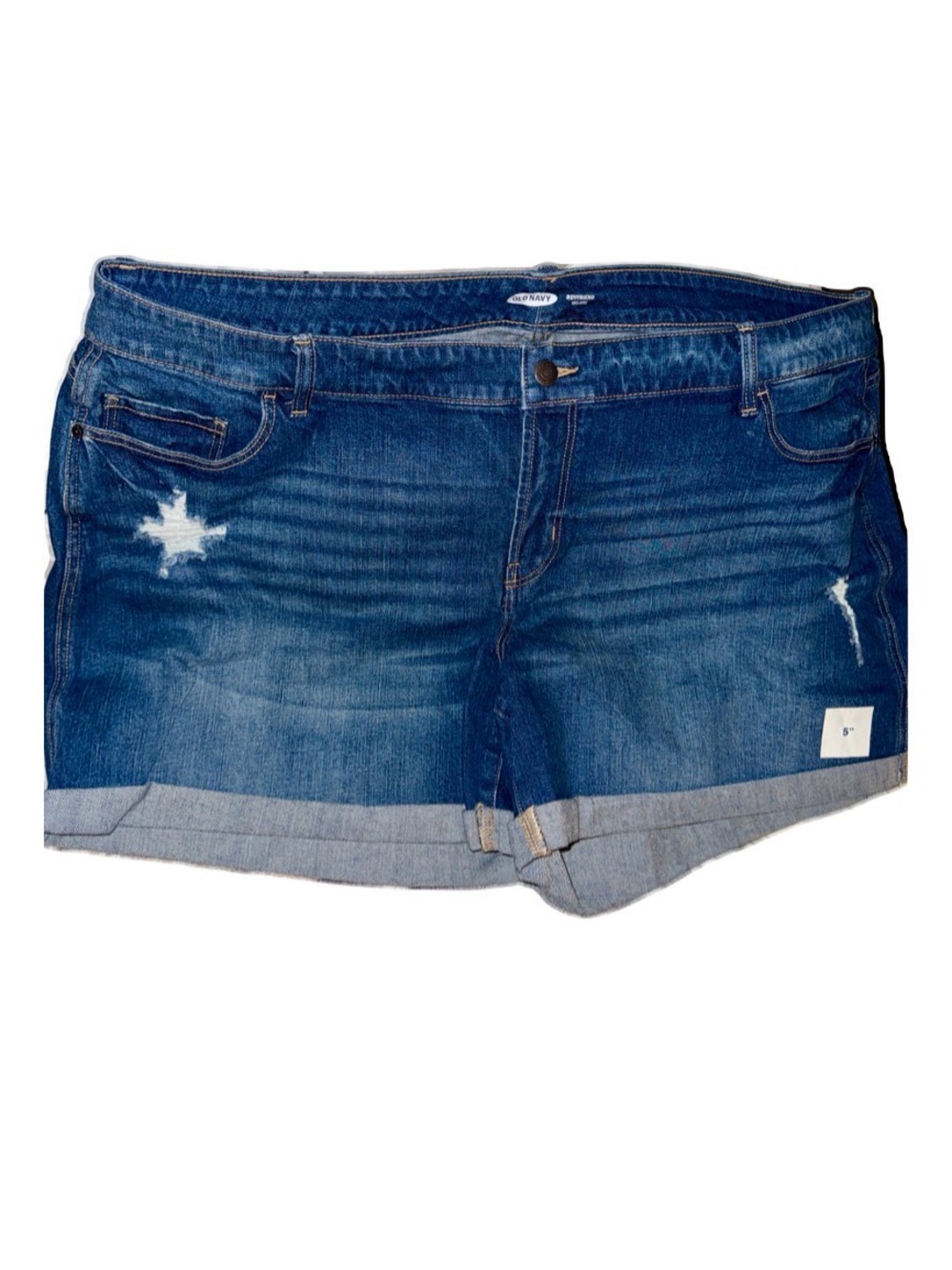 Old Navy Women’s Plus Size, Mid-Rise, Distressed Denim Shorts